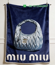 Miumiu Throw Blankets